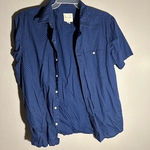 American eagle button-up t-shirt